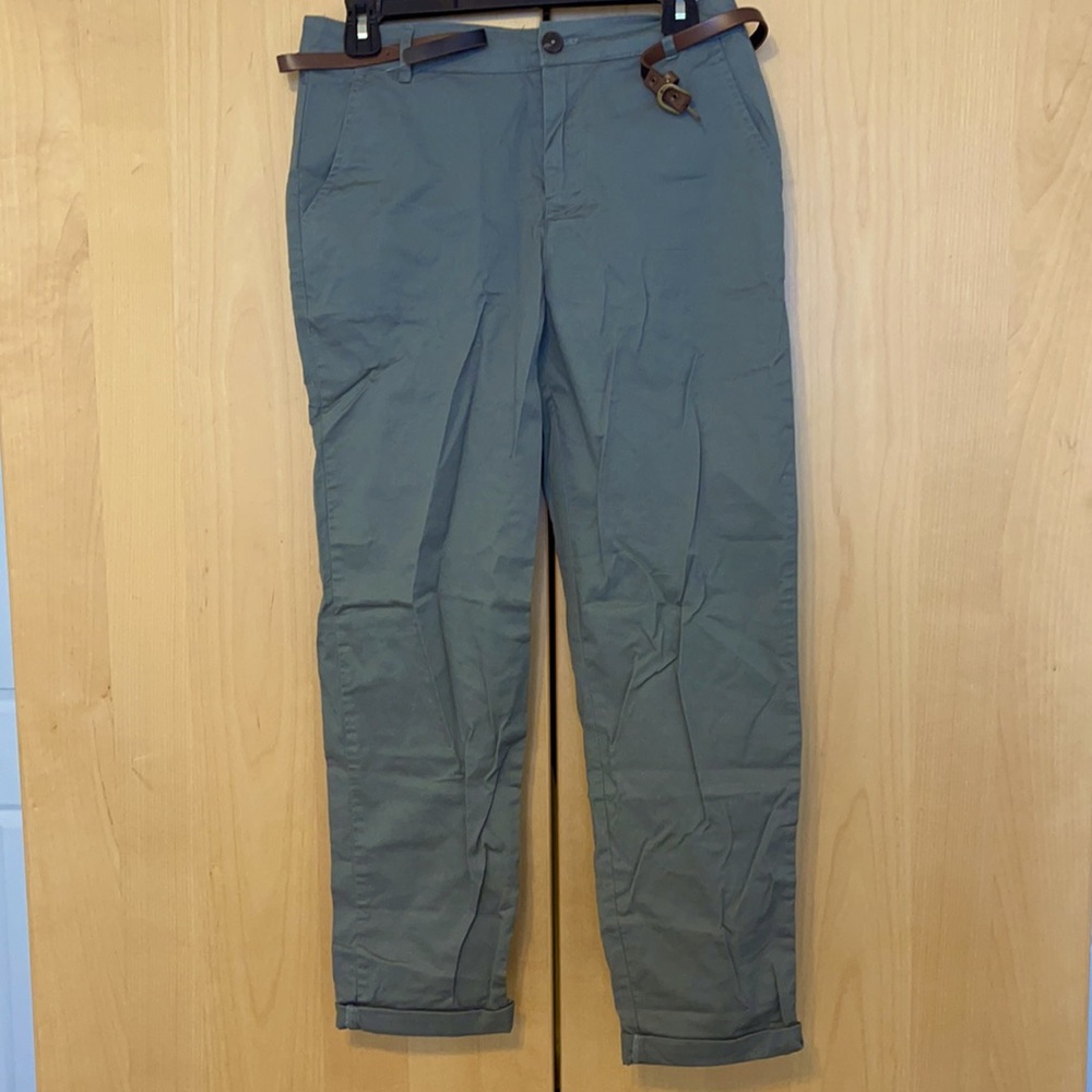 Olive ankle pants